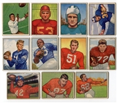 1950 Bowman Football of 11 Different W/HOFers