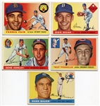 1955 Topps Baseball Lot of 5 Different W/High-numbers