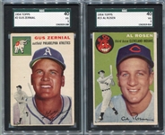 1954 Topps Lot of 9 With HOFers