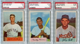 1954 Bowman Lot of 11 All PSA Graded