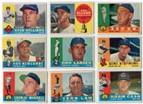 1960 Topps Lot of 18 Different EX+/-