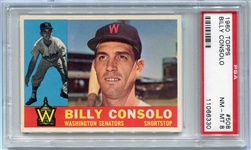 1960 Topps #508 Billy Consolo PSA 8