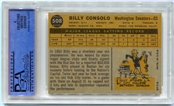 1960 Topps #508 Billy Consolo PSA 8