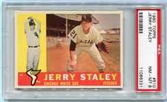 1960 Topps #510 Jerry Staley PSA 8