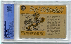 1960 Topps #568 Del Crandall All-Star PSA 8