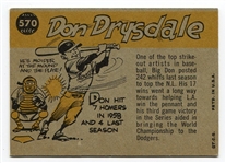 1960 Topps #570 Don Drysdale All-Star