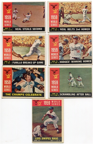 1960 Topps World Series Subset #385-391