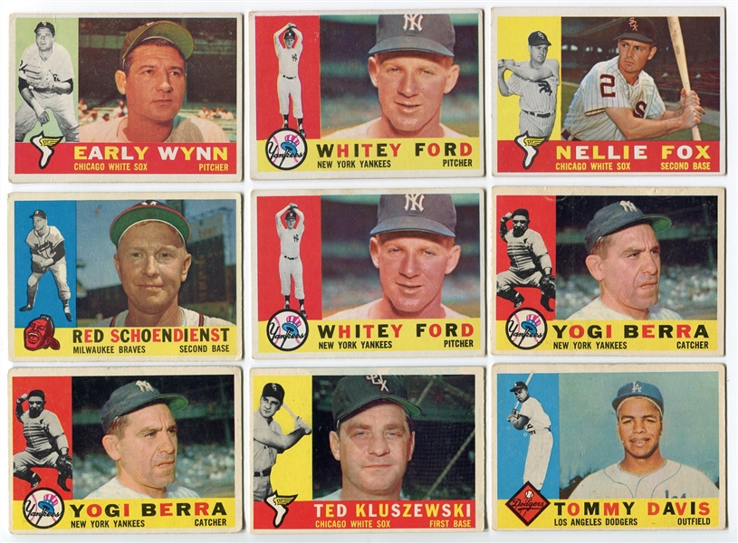 1960 Topps Lot of 10 Star Cards
