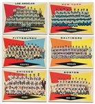 1960 Topps Team Card Lot of 6 Different With High Numbers