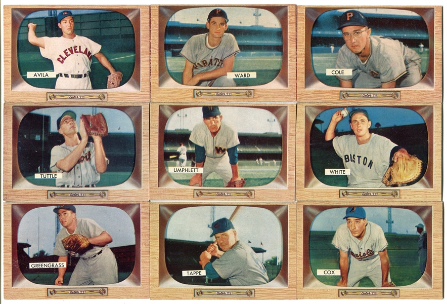 1955 Bowman Lot of 15 Different Ex/Exmt