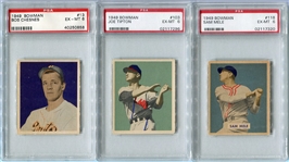 1949 Bowman Lot of 3 Different PSA 6's