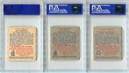 1949 Bowman Lot of 3 Different PSA 6's