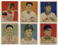 1949 Bowman Lot of 6 With Tough Variations Included