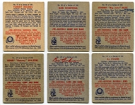 1949 Bowman Lot of 6 With Tough Variations Included