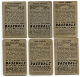 1952 Bowman Lot of 6 Different With HOFers