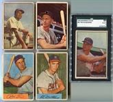 1953 & 1954 Bowman Lot of 5 Different HOFers