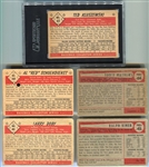 1953 & 1954 Bowman Lot of 5 Different HOFers