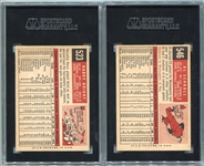 1959 Topps Lot of 2 High-numbers #523 Bright SGC 86 & #546 Schroll SGC  88