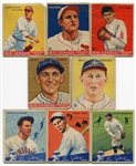 1933/34 Goudey Lot of 8 Different