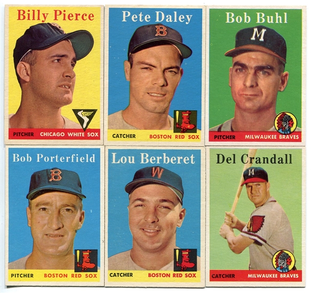 1958 Topps Lot of 10 Different EX+/-