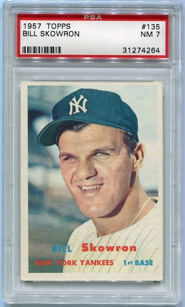 1957 Topps #135 Bill Skowron PSA 7