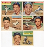 1956 Topps Star Card Lot of 5 Different