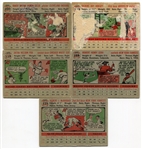 1956 Topps Star Card Lot of 5 Different