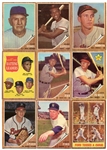 1962 Topps Lot of 10 Different Stars/HOFers
