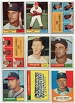 1961 Topps Partial Set of 310 Different With Stars and High-numbers