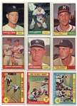 1961 Topps Partial Set of 310 Different With Stars and High-numbers