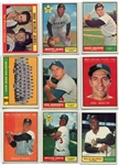 1961 Topps Partial Set of 310 Different With Stars and High-numbers