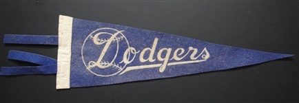 1940's/50's Brooklyn Dodgers Pennant
