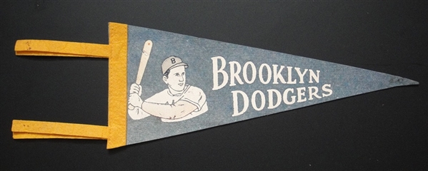 1940s/50s Brooklyn Dodgers 12" Pennant