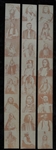 R184-2 W. S. & Co. Indian Chiefs Complete Set of 24 In 3 Original Strips