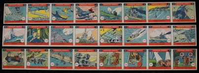 R40 Defending America 3 Unseparated Strips of 8