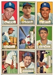 1952 Topps Lot of 16 Different Mid Grade Cards