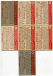 1952 Topps Lot of 16 Different Mid Grade Cards