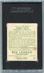 1934 Goudey #1 Jimmy Foxx SGC 20