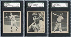 1939 Play Ball Lot of 3 SGC 55's