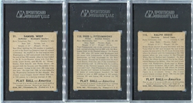 1939 Play Ball Lot of 3 SGC 55's