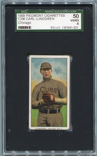 T206 Carl Lundgren Chicago SGC 50