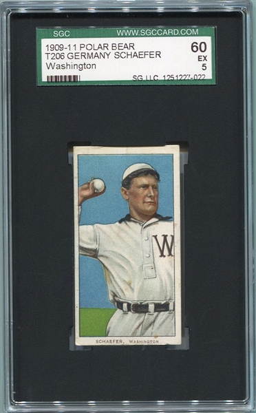 T206 Germany Schaefer Washington SGC 60