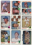 1973 Topps Lot of 343 Different EXMT+/-