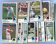 1973 Topps Lot of 343 Different EXMT+/-