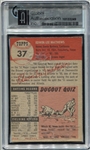 1953 Topps #37 Eddie Mathews GAI 7.5