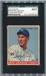 1933 Goudey #134 Sam Rice Autographed SGC/J. Spence AUT