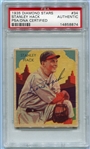 1935 Diamond Stars #34 Stan Hack Autographed PSA/DNA Certified Authentic