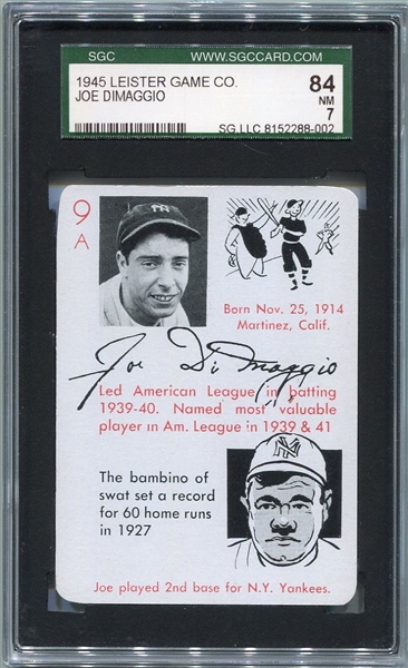 1945 Leister Game Co. Joe DiMaggio SGC 84