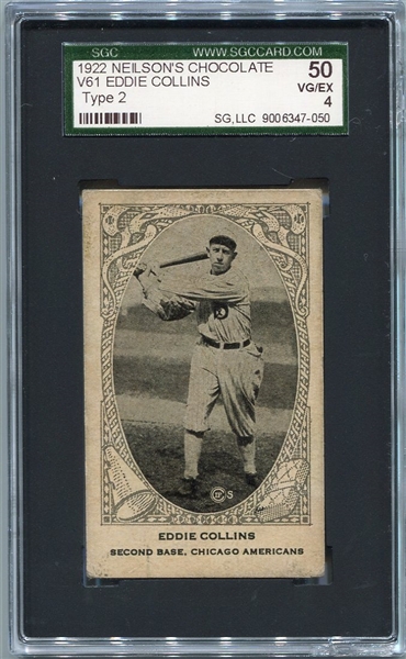 V61 Neilsons Chocolate Type 2 Eddie Collins SGC 50