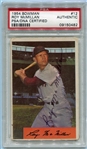 1954 Bowman #12 Roy McMillan Autographed PSA/DNA Certified Authentic